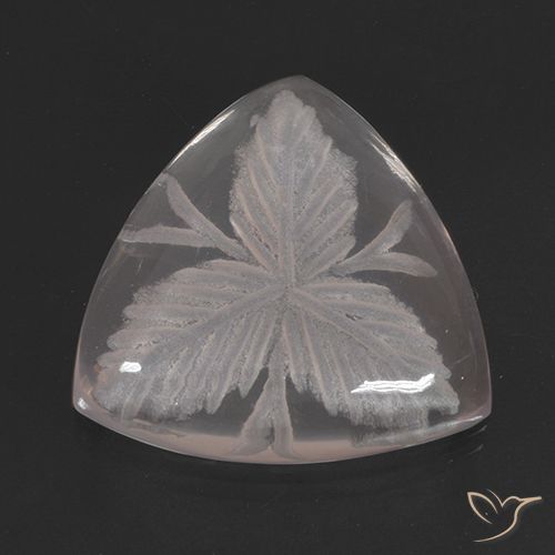 10.38ct Naturale Incolore Quarzo rosa, Taglio trillion, Trasparente