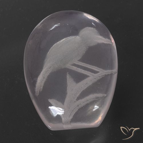 11.18ct Naturale Rosa Molto Chiaro Quarzo rosa, Taglio a fantasia, Trasparente
