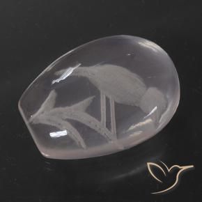 Quarzo rosa Rosa Molto Chiaro naturale da 11.18 ct, Taglio a fantasia, Trasparente
