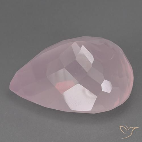 Quarzo rosa Rosa rosa naturale da 83.06 ct, Forma a pera, Trasparente