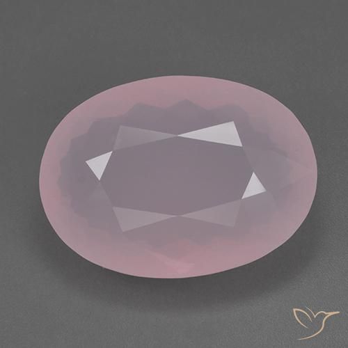 80.59ct Naturale Rosa rosa Quarzo rosa, Ovale, Trasparente