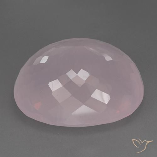 Quarzo rosa Rosa medio rosa naturale da 89.42 ct, Ovale, Trasparente