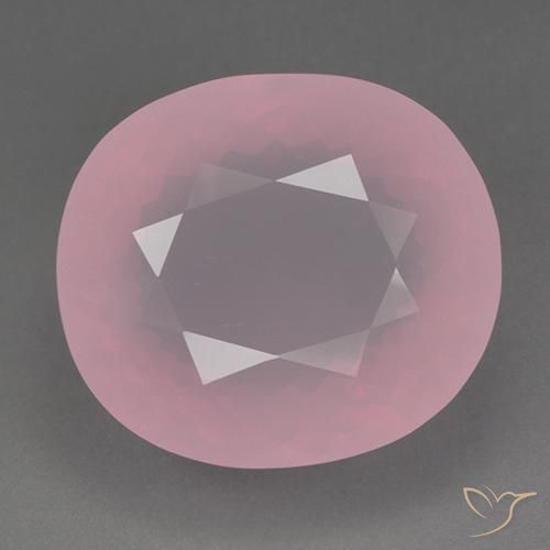 82.87ct Naturale Rosa medio rosa Quarzo rosa, Ovale, Trasparente