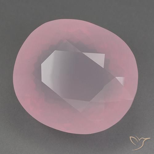 Quarzo rosa Rosa medio rosa naturale da 82.87 ct, Ovale, Trasparente