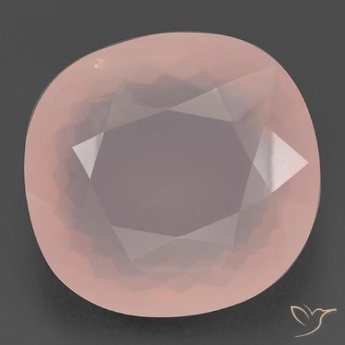 110.88ct Naturale Rosa chiaro Quarzo rosa, Cuscino, Trasparente