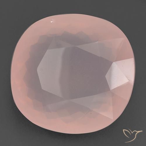 Quarzo rosa Rosa chiaro naturale da 110.88 ct, Cuscino, Trasparente