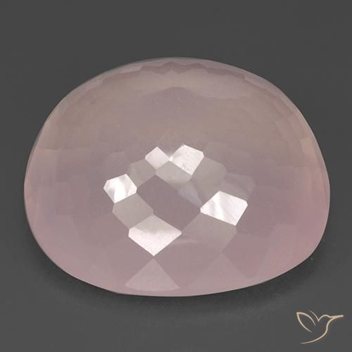 Quarzo rosa Rosa chiaro naturale da 110.88 ct, Cuscino, Trasparente