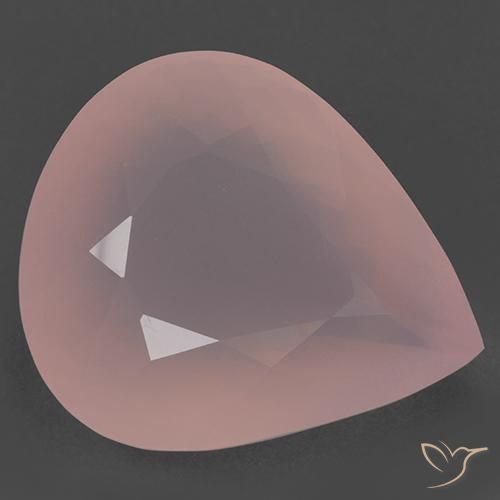 104.89ct Naturale Rosa medio Quarzo rosa, Forma a pera, Traslucido