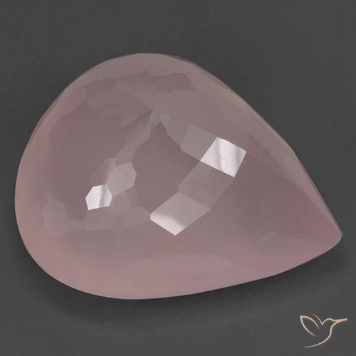 Quarzo rosa Rosa medio naturale da 104.89 ct, Forma a pera, Traslucido