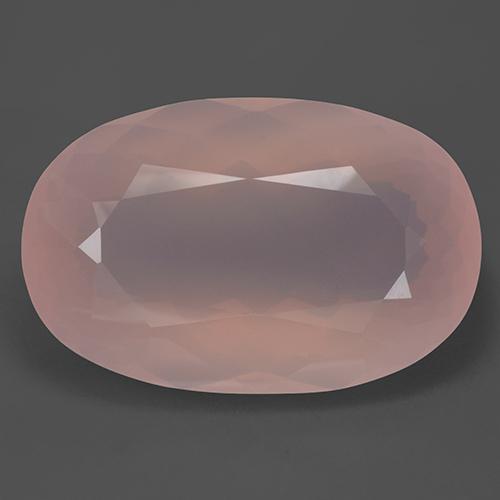 Quarzo rosa naturale rosa da 157,99 ct, taglio ovale, trasparente