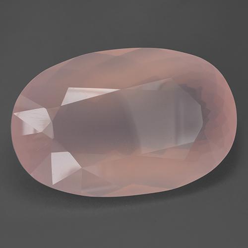 Quarzo rosa naturale rosa da 157,99 ct, taglio ovale, trasparente