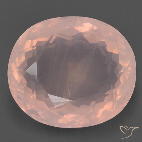 99.32ct Naturale Rosa chiaro Quarzo rosa, Ovale, Trasparente