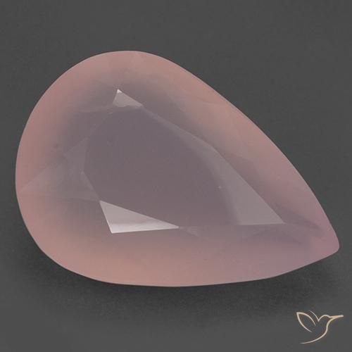 Quarzo rosa Rosa medio naturale da 188.20 ct, Forma a pera, Traslucido