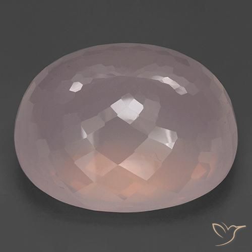 Quarzo rosa Rosa rosa naturale da 243.58 ct, Ovale, Trasparente