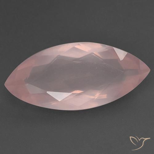 18.58ct Naturale Rosa vivido Quarzo rosa, Taglio marquise, Trasparente