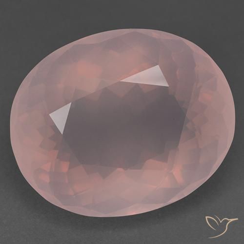 51.41ct Naturale Rosa medio Quarzo rosa, Ovale, Trasparente