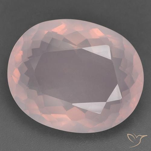 24.14ct Naturale Rosa rosa Quarzo rosa, Ovale, Trasparente