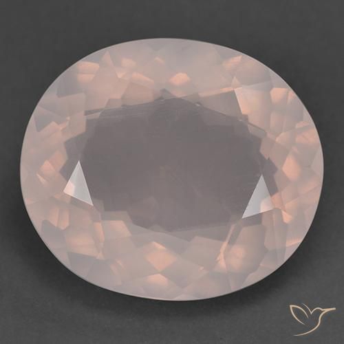25.35ct Naturale Rosa chiaro Quarzo rosa, Ovale, Trasparente