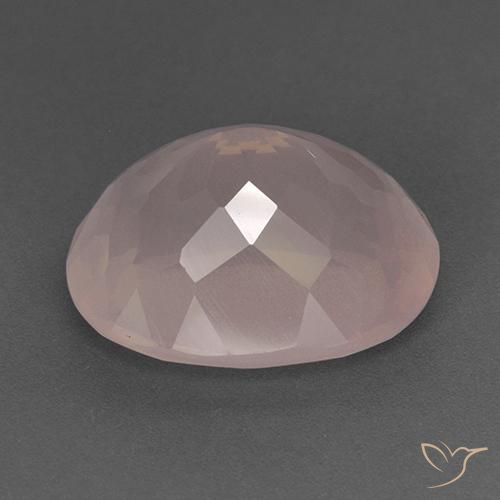 Quarzo rosa Rosa medio naturale da 22.88 ct, Ovale, Trasparente