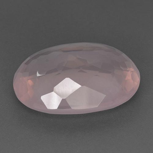 Quarzo rosa Rosa chiaro naturale da 26.41 ct, Ovale, Trasparente
