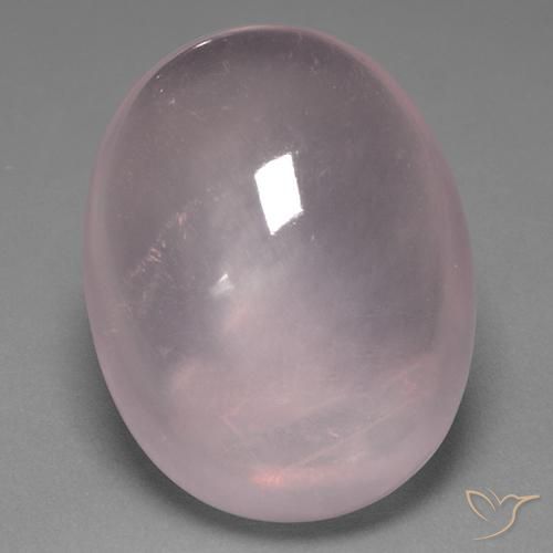 39.10ct Naturale Rosa chiaro Quarzo rosa, Ovale, Trasparente
