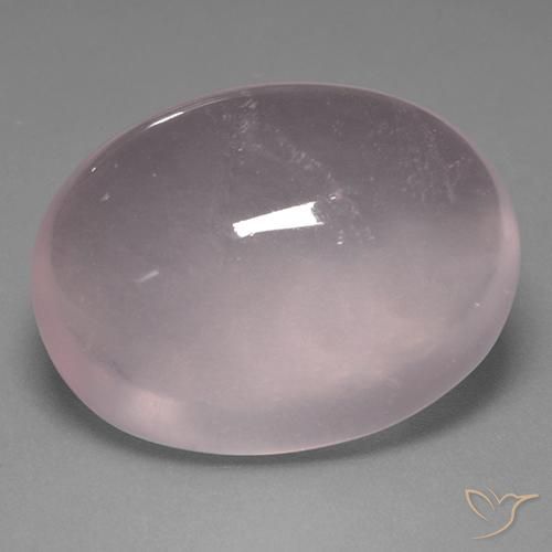 Quarzo rosa Rosa chiaro naturale da 39.10 ct, Ovale, Trasparente