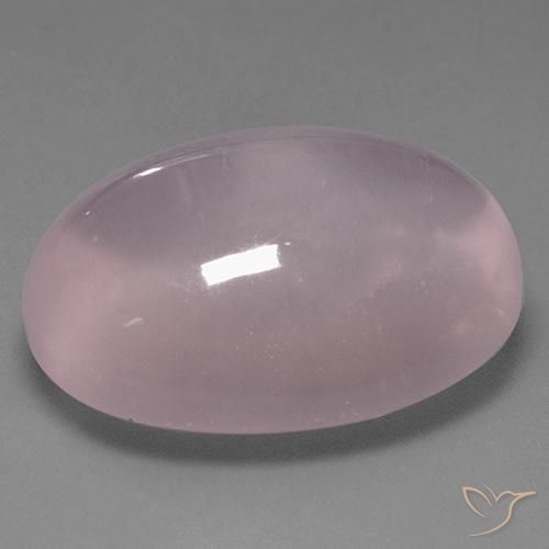 Quarzo rosa Rosa chiaro naturale da 39.10 ct, Ovale, Trasparente