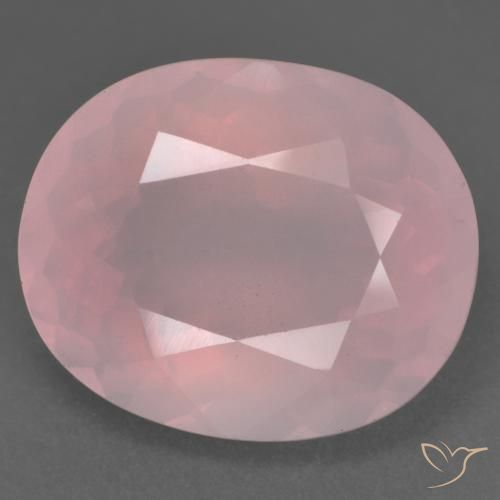 22.53ct Naturale Rosa medio Quarzo rosa, Ovale, Trasparente