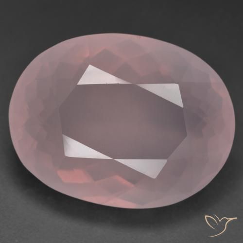 41.36ct Naturale Rosa medio Quarzo rosa, Ovale, Trasparente
