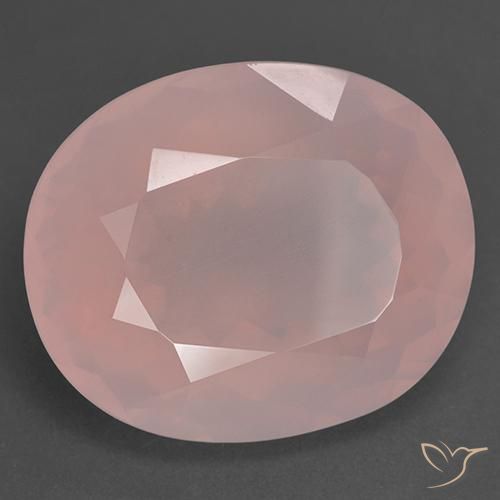 39.78ct Naturale Rosa medio Quarzo rosa, Ovale, Trasparente