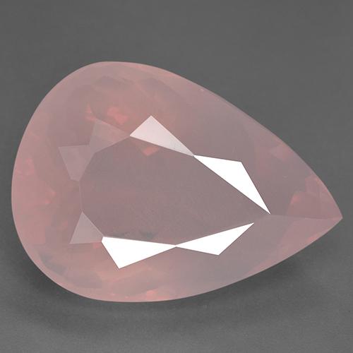 Quarzo rosa Rosa medio naturale da 46.16 ct, Forma a pera, Trasparente