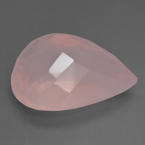 Quarzo rosa Rosa medio naturale da 46.16 ct, Forma a pera, Trasparente