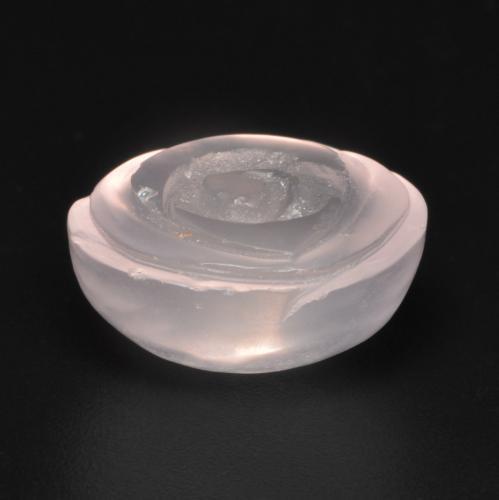 Quarzo rosa naturale rosa da 14,00 ct, taglio fiore, traslucido