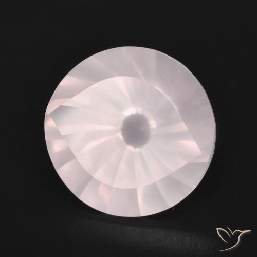 Quarzo rosa Rosa chiaro naturale da 5.53 ct, Rotondo, Trasparente