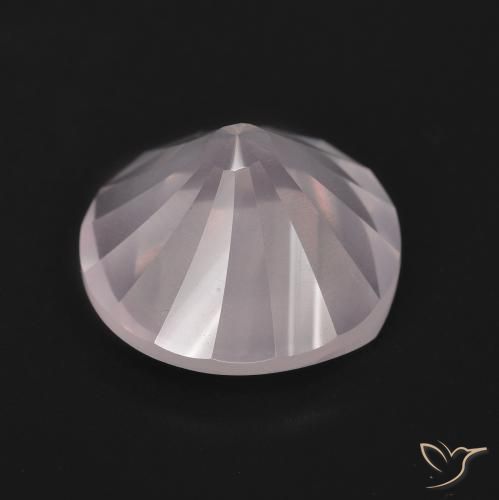 Quarzo rosa Rosa chiaro naturale da 5.53 ct, Rotondo, Trasparente