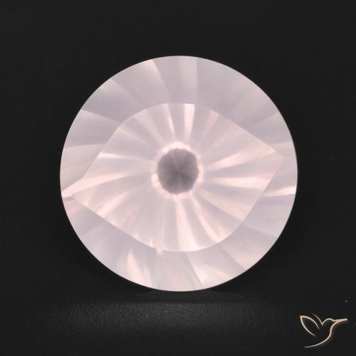 5.59ct Naturale Rosa chiaro Quarzo rosa, Rotondo, Trasparente