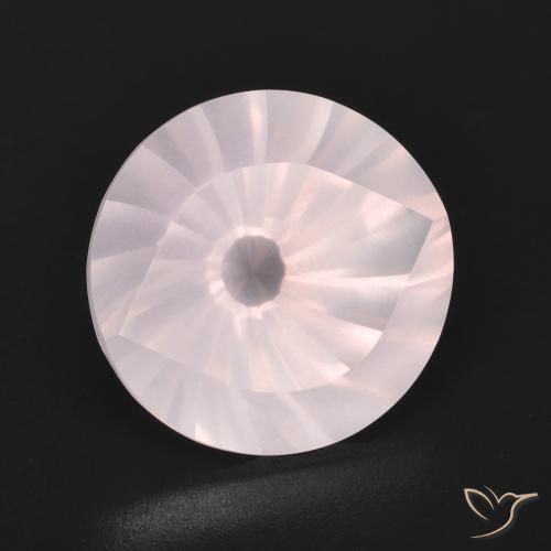Quarzo rosa Rosa chiaro naturale da 5.59 ct, Rotondo, Trasparente