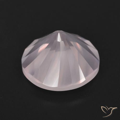 Quarzo rosa Rosa chiaro naturale da 5.59 ct, Rotondo, Trasparente