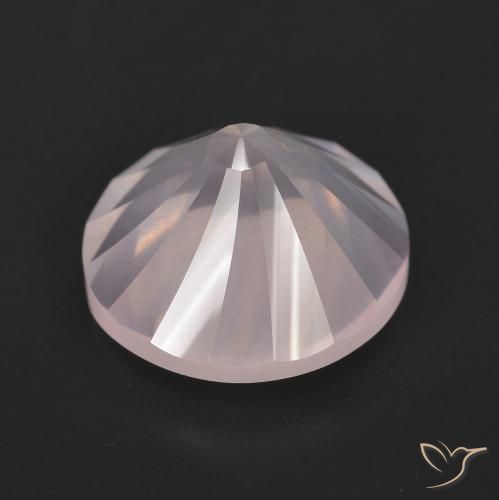 Quarzo rosa Rosa chiaro naturale da 6.06 ct, Rotondo, Trasparente