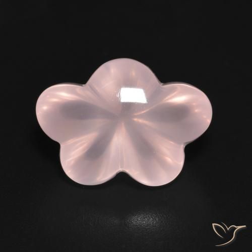 6.35ct Naturale Rosa rosa Quarzo rosa, Taglio a fiore, Trasparente