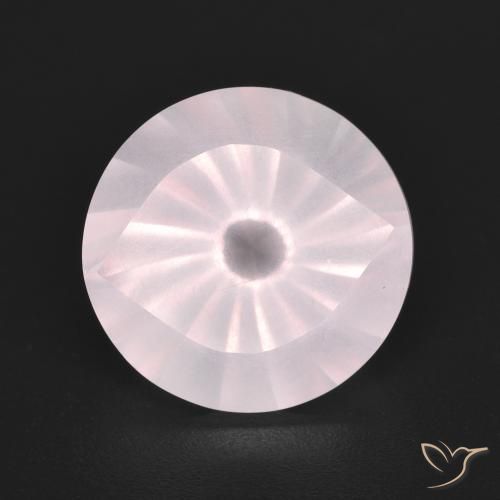 5.64ct Naturale Rosa Molto Chiaro Quarzo rosa, Rotondo, Trasparente