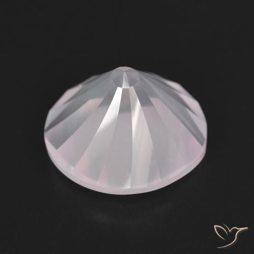 Quarzo rosa Rosa molto chiaro naturale da 5.50 ct, Rotondo, Trasparente