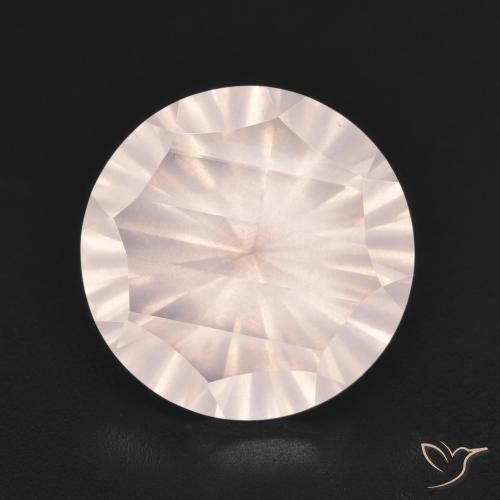 5.23ct Naturale Rosa chiaro Quarzo rosa, Rotondo, Trasparente