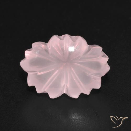 6.67ct Naturale Rosa corallo Quarzo rosa, Taglio a fantasia, Trasparente