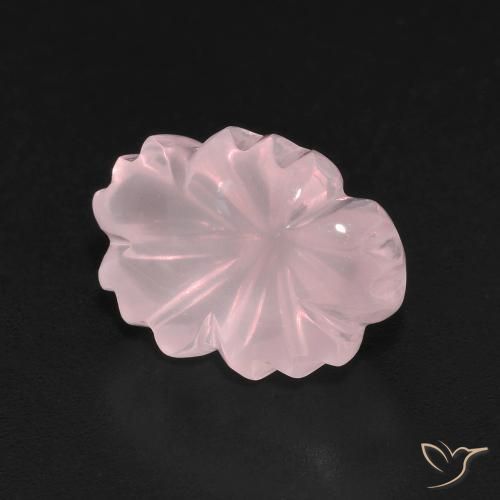 Quarzo rosa Rosa corallo naturale da 6.67 ct, Taglio a fantasia, Trasparente