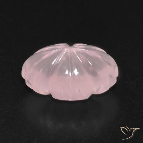 Quarzo rosa Rosa corallo naturale da 6.67 ct, Taglio a fantasia, Trasparente