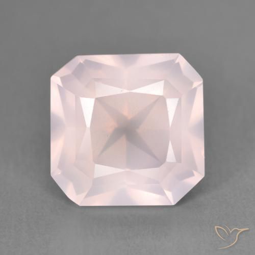 4.15ct Naturale Rosa rosa Quarzo rosa, Taglio smeraldo, Trasparente