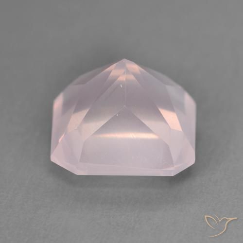 Quarzo rosa Rosa rosa naturale da 4.15 ct, Ottagonale / Taglio smeraldo, Trasparente