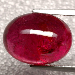 Tormalina rubellite naturale rosso da 8,16 ct, trasparente, trasparente/traslucido