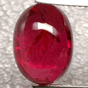 Tormalina rubellite naturale rosso da 5,64 ct, trasparente, trasparente/traslucido